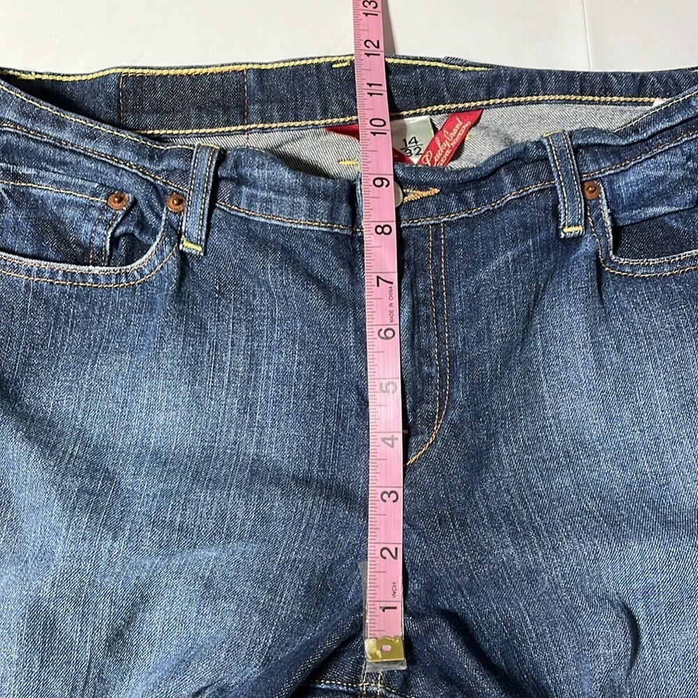 Lucky brand straight leg Blue Jeans size 14 - Picture 6 of 7